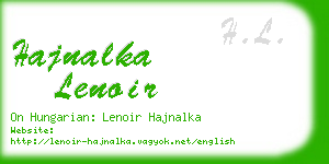 hajnalka lenoir business card